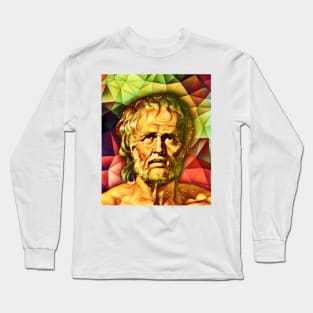 Lucius Annaeus Seneca Snow Portrait | Lucius Annaeus Seneca Artwork 15 Long Sleeve T-Shirt